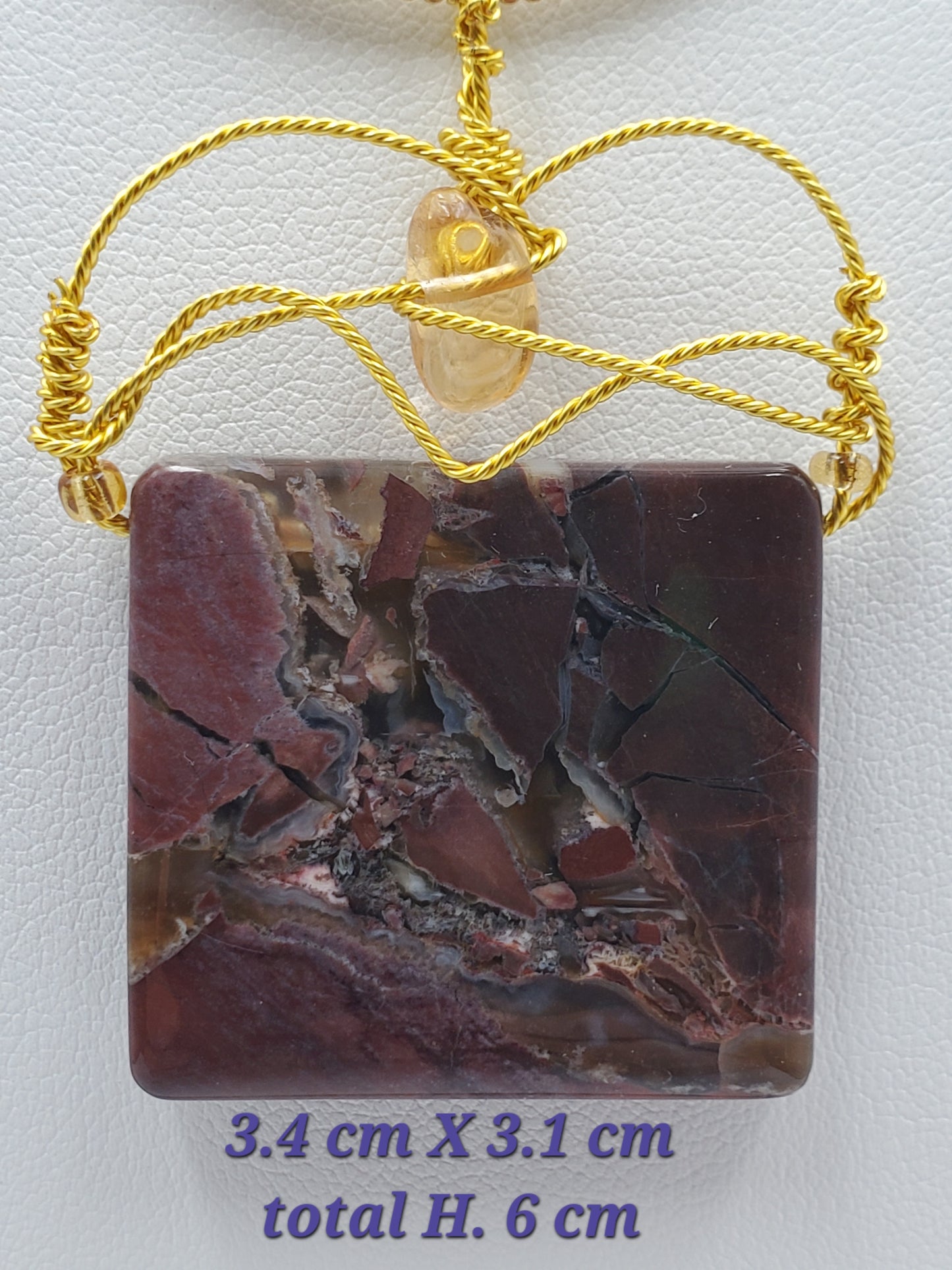 Butterfly Jasper, Citrine et Turquoise