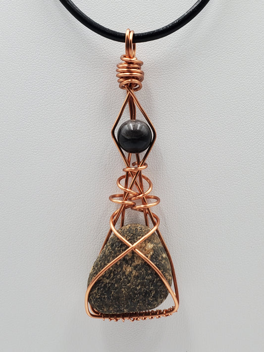 Carbonatite et Silver Obsidienne AAA