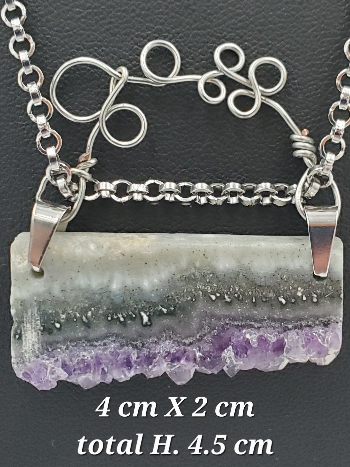 Amethyst et Rhodonite