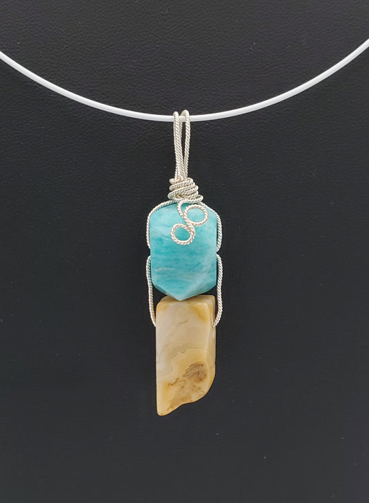 Amazonite et Agate Oco
