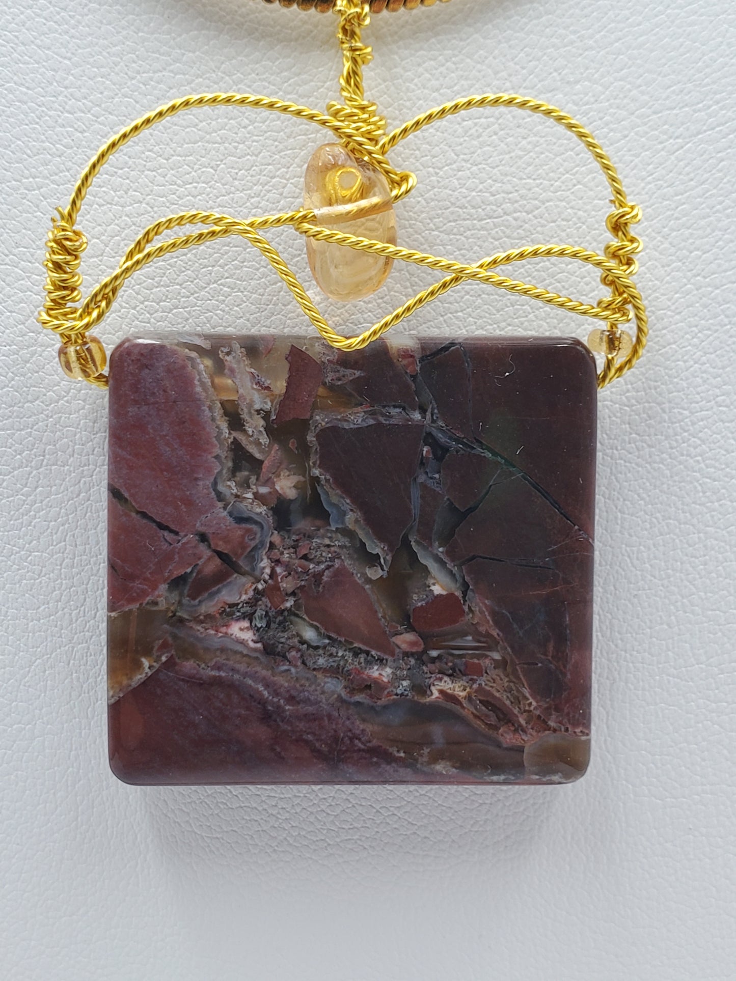 Butterfly Jasper, Citrine et Turquoise