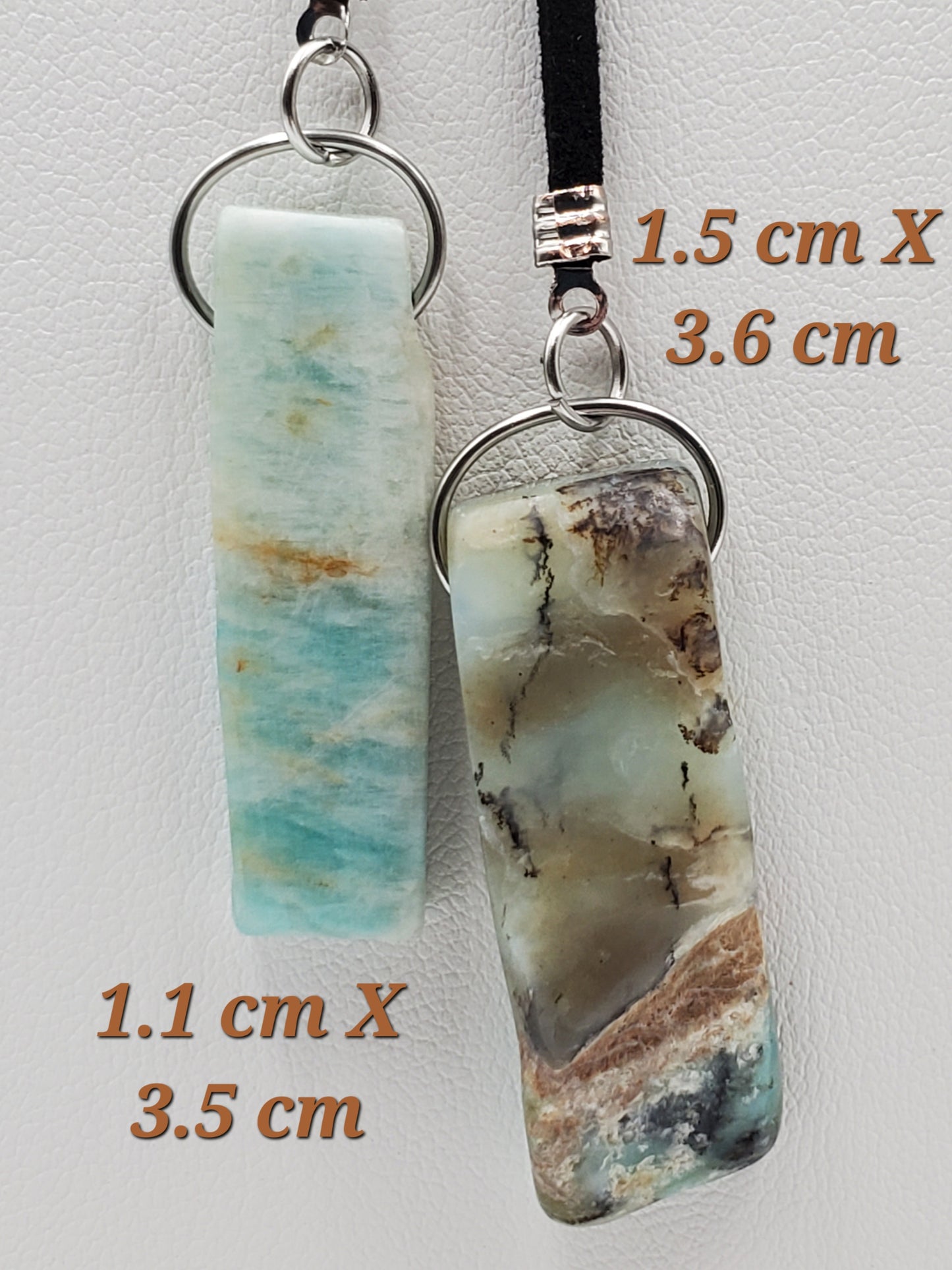 Peruvian Amazonite et Blue Opal