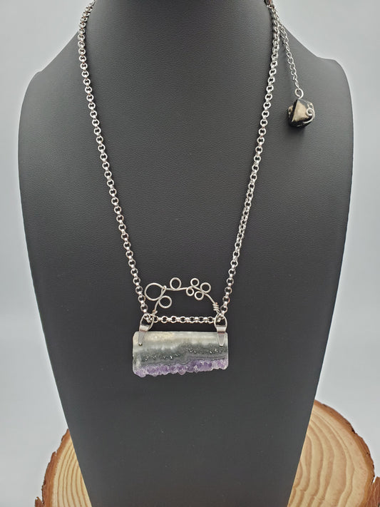 Amethyst et Rhodonite