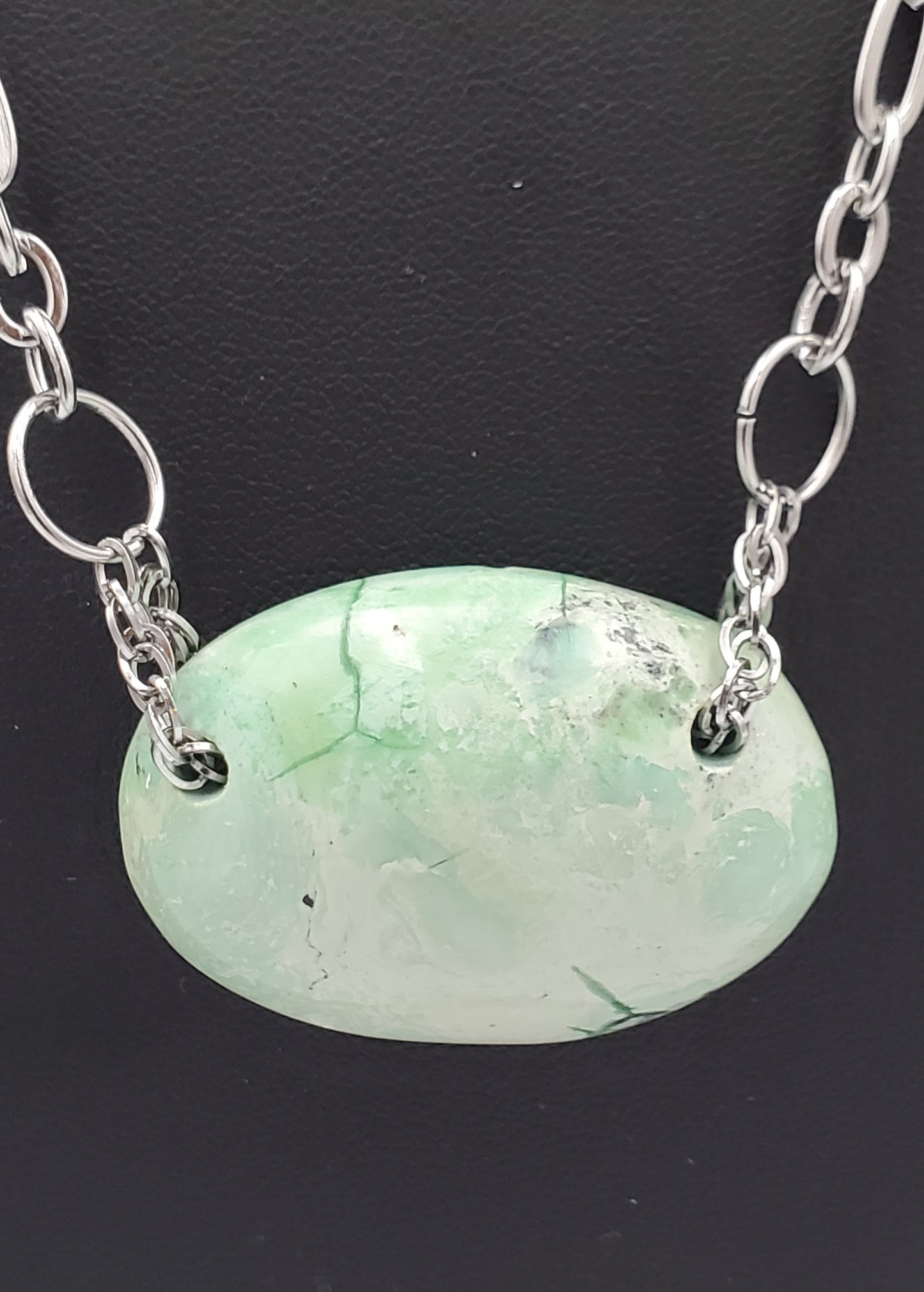 Apple Green Variscite et Mother of pearl