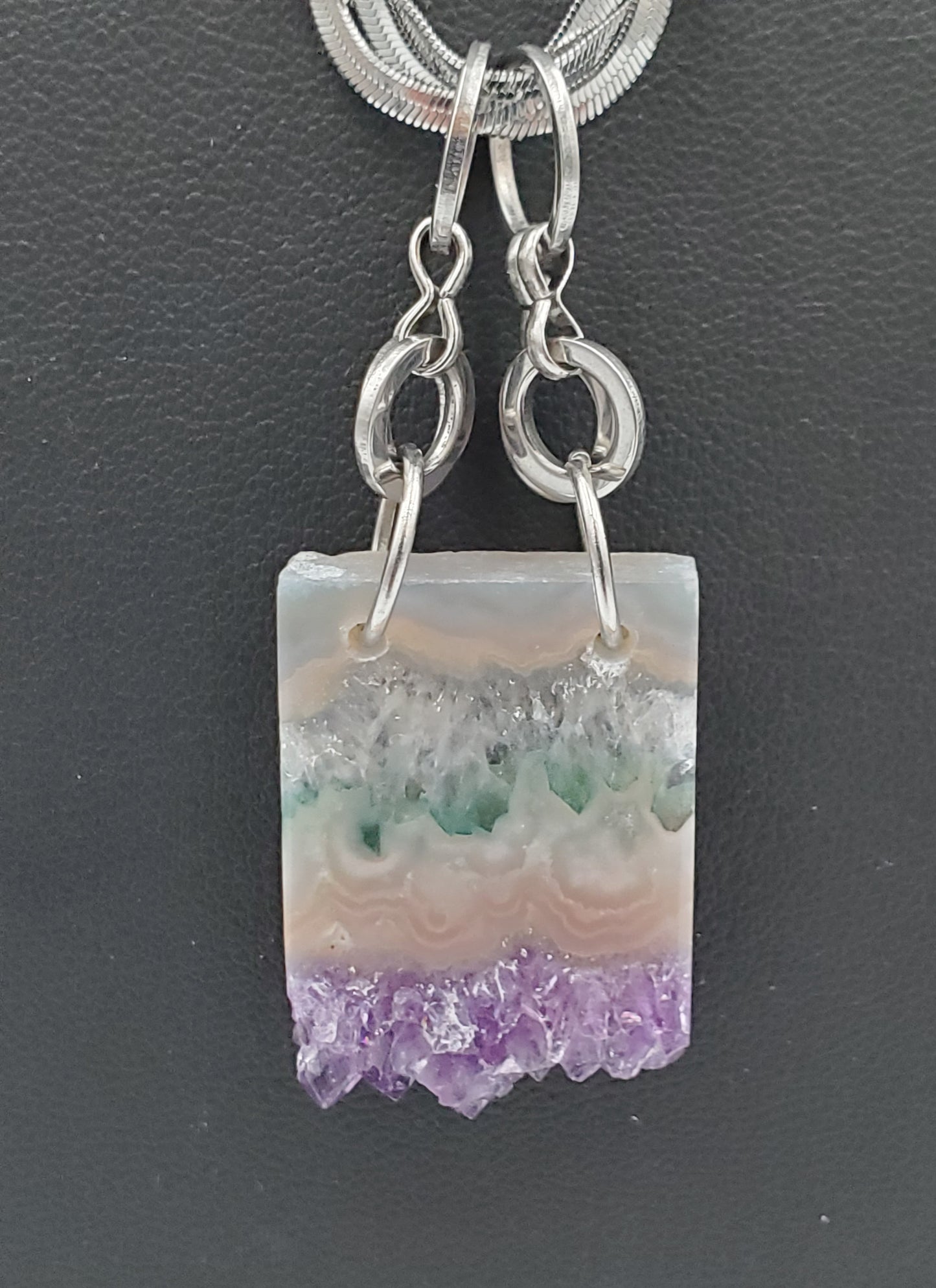 Amethyst stalactite et African Turquoise
