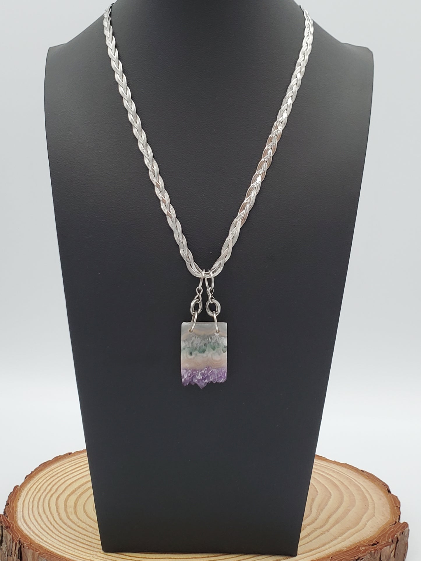 Amethyst stalactite et African Turquoise