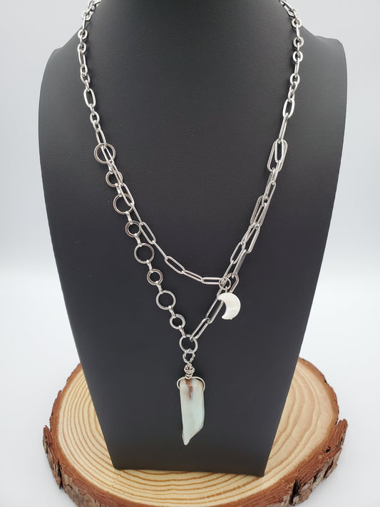 Blue Opal et Mother of Pearl